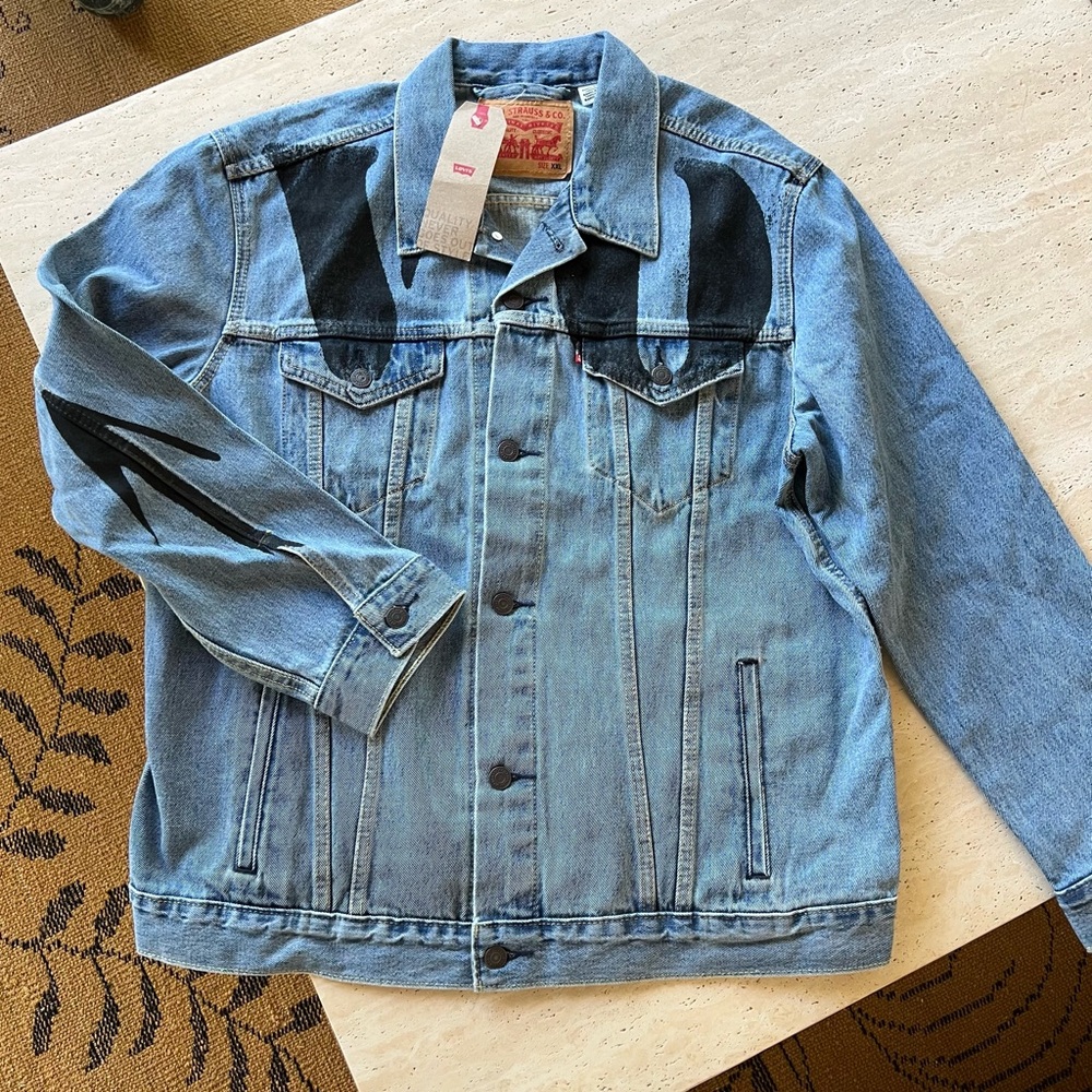 NWT LEVI'S Denim Trucker Jacket Vintage Fit VOTE Sz XXL